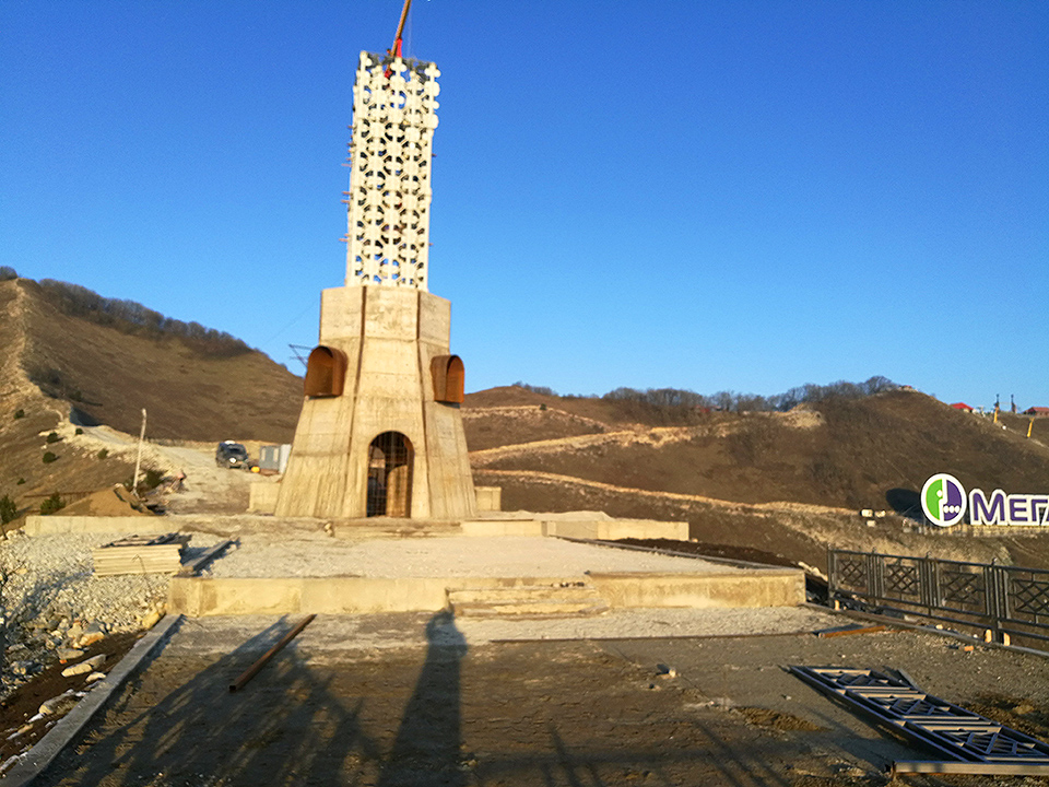 Инженерно-геодезические изыскания под строительство Креста в Геленджике