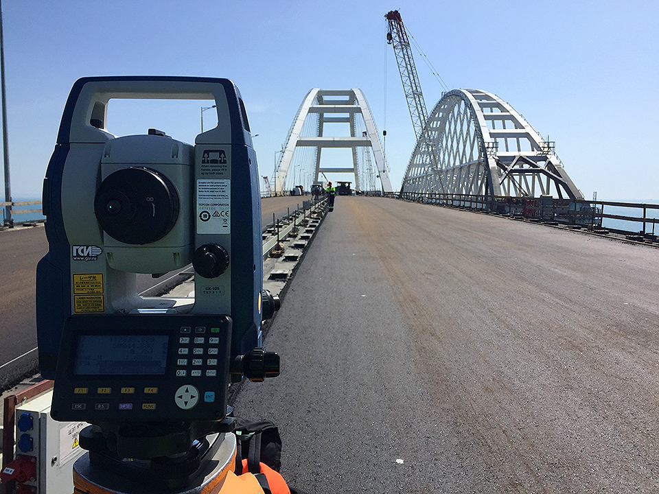 Исполнительная съемка покрытия Керченского моста